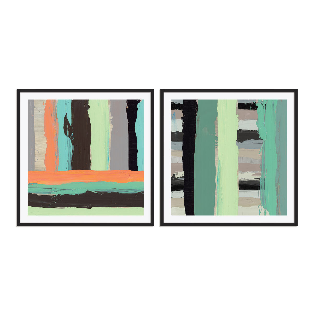Alt Stripes I and III Wall Art