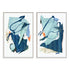 Gesture In Blue I And II Wall Art