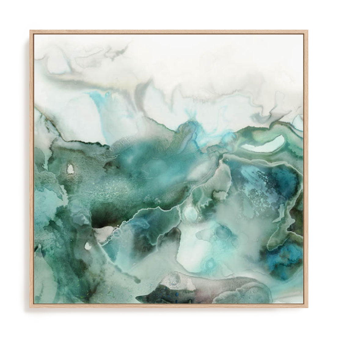 Mint Bubbles I Wall Art