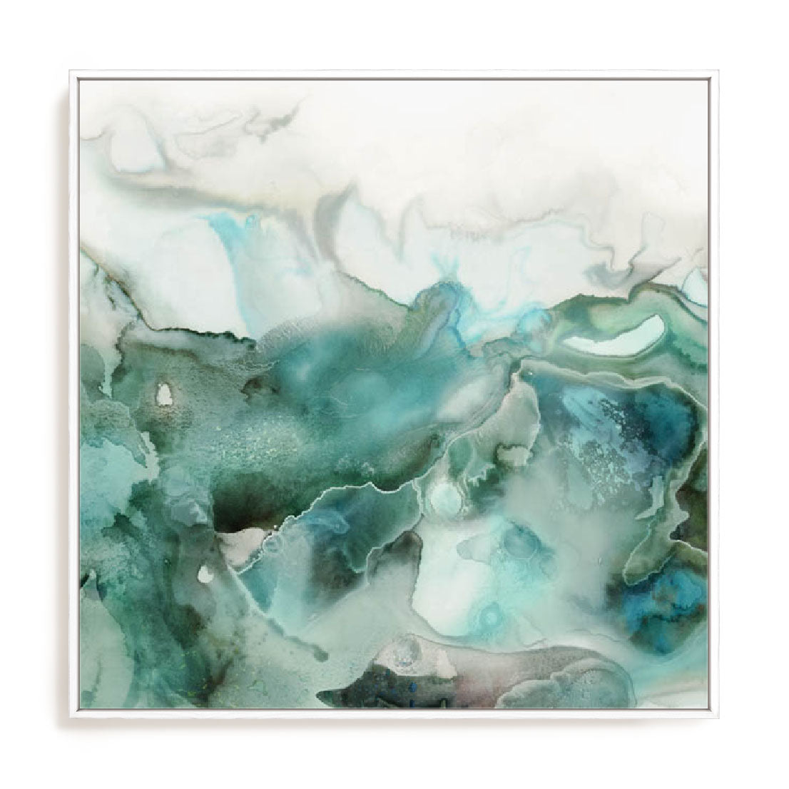 Mint Bubbles I Wall Art