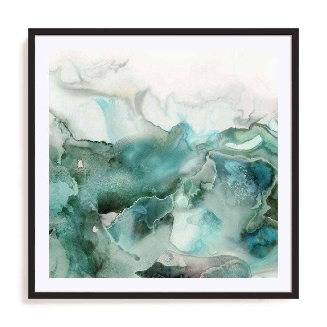 Mint Bubbles I Wall Art
