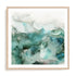 Mint Bubbles I Wall Art #oran_natural-white-border