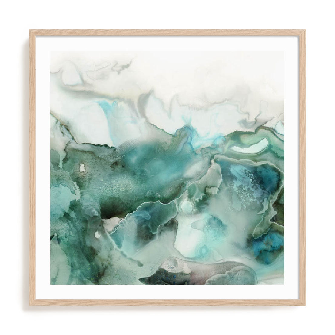 Mint Bubbles I Wall Art
