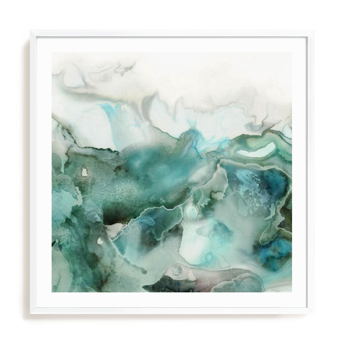 Mint Bubbles I Wall Art