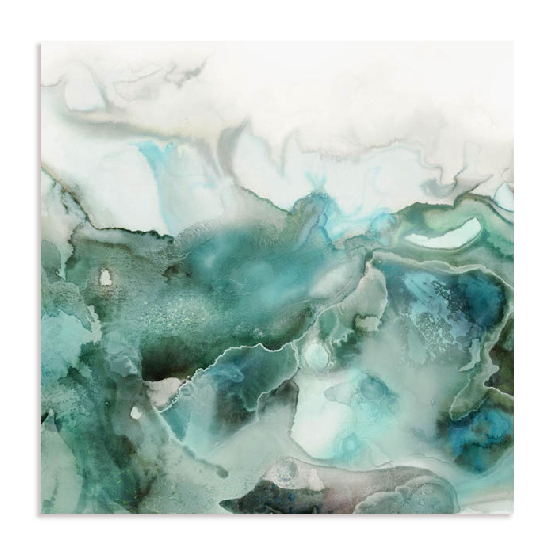 Mint Bubbles I Wall Art