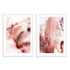 Pink Decorative Marble II And III Wall Art