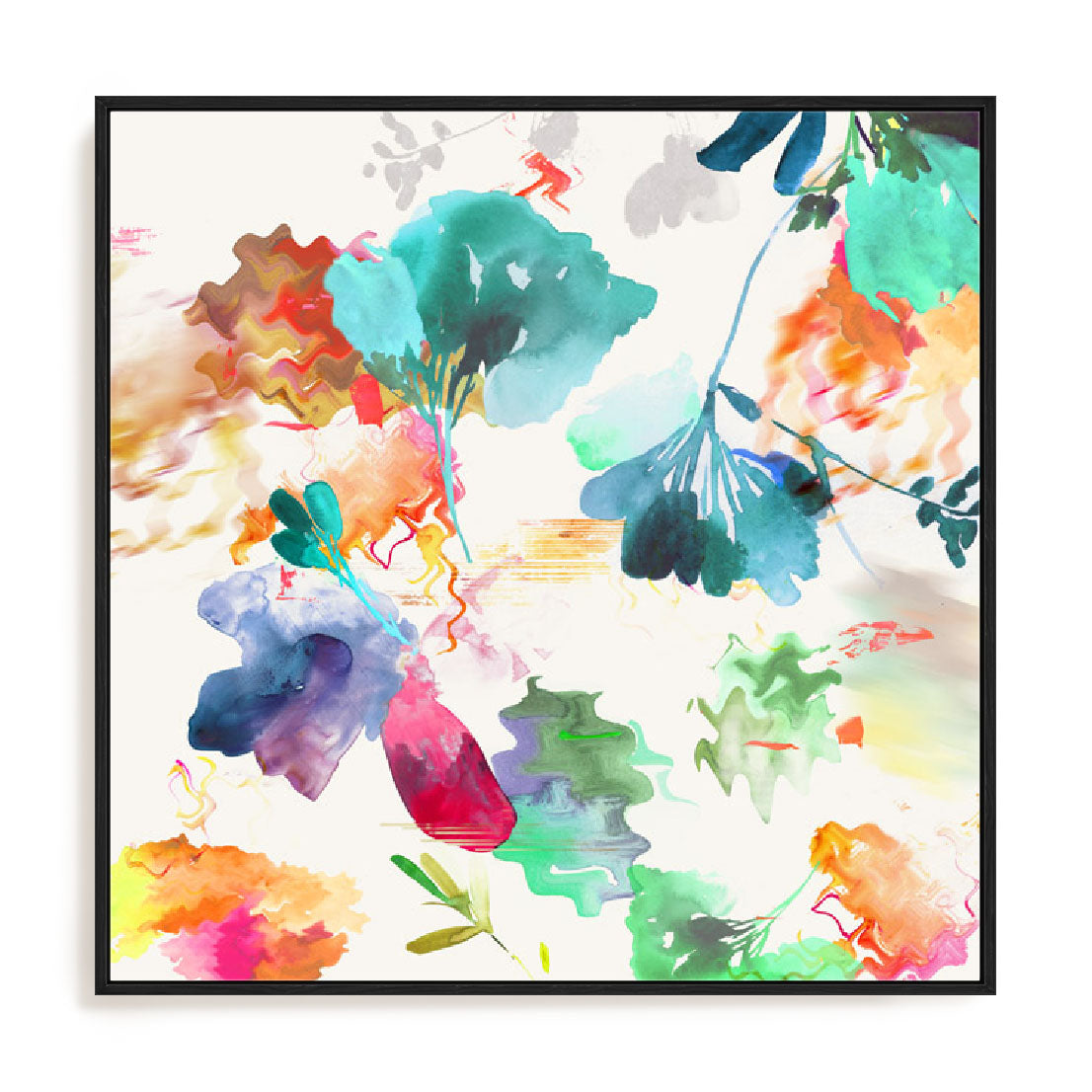 Glitchy Floral I Wall Art