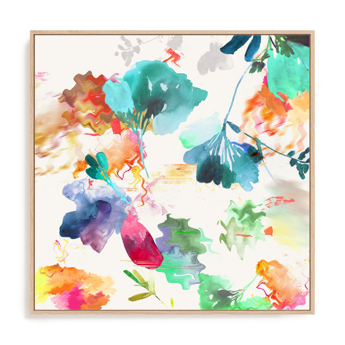 Glitchy Floral I Wall Art