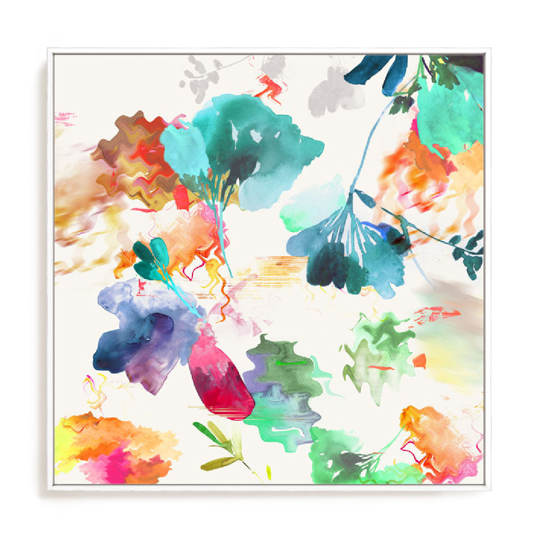 Glitchy Floral I Wall Art