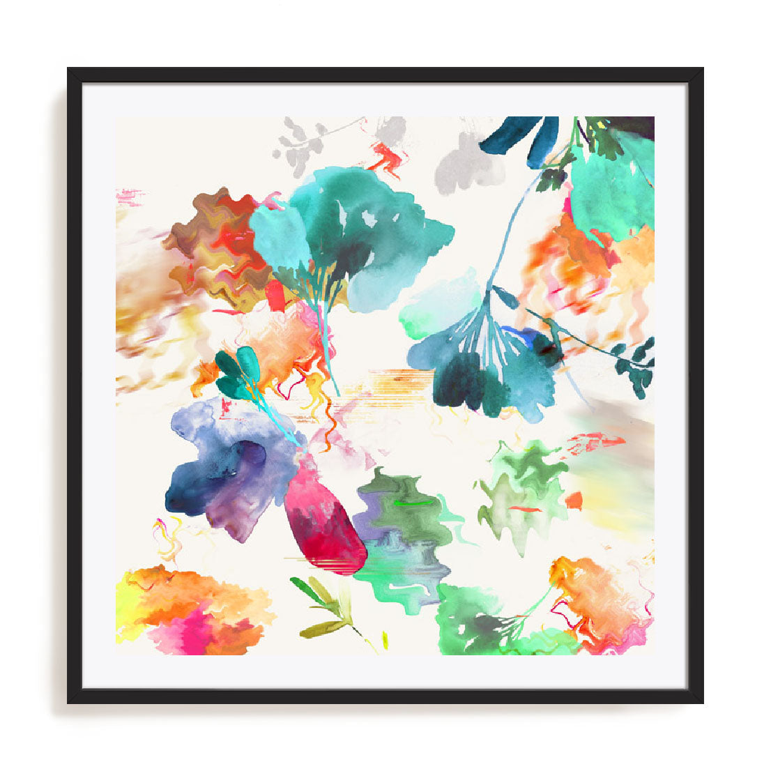Glitchy Floral I Wall Art