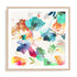 Glitchy Floral I Wall Art #oran_natural-white-border