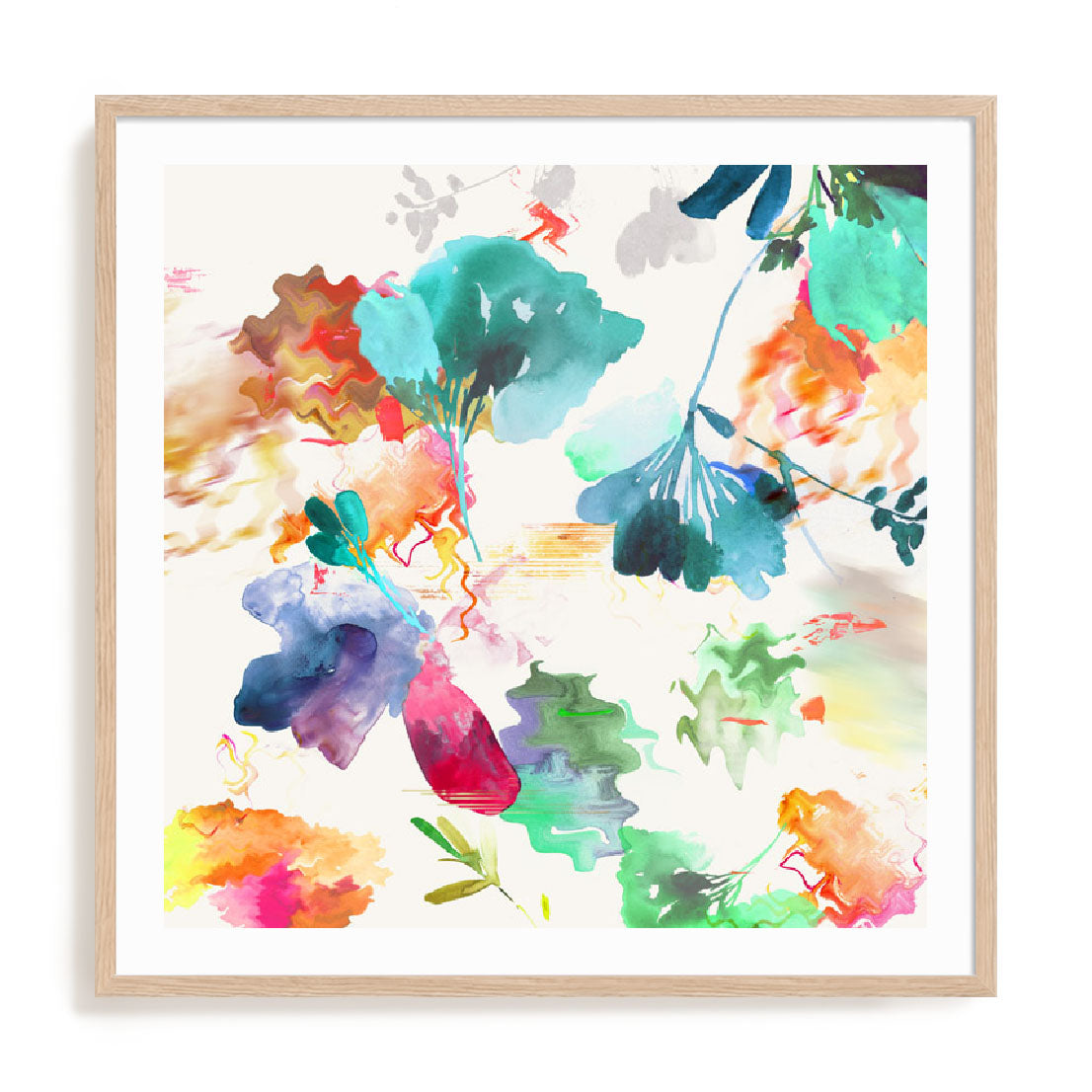 Glitchy Floral I Wall Art