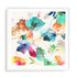 Glitchy Floral I Wall Art #oran_white-white-border