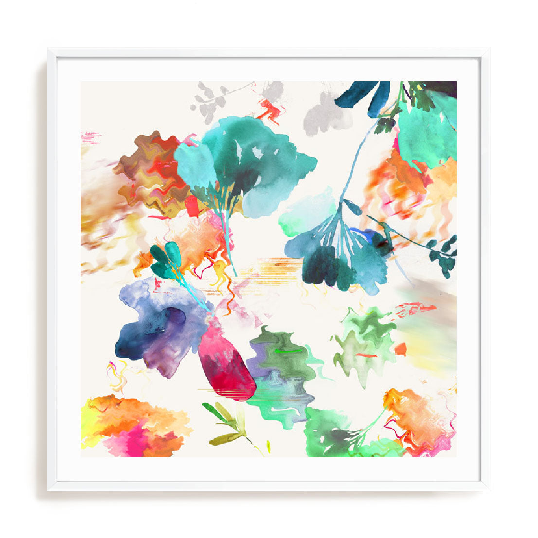 Glitchy Floral I Wall Art
