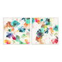 Glitchy Floral I and II Wall Art