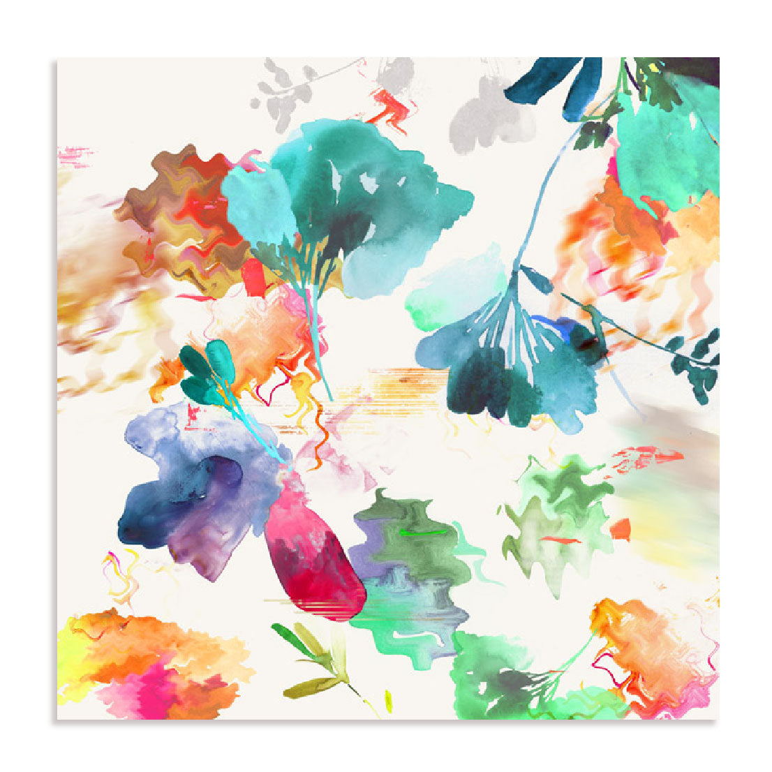 Glitchy Floral I Wall Art