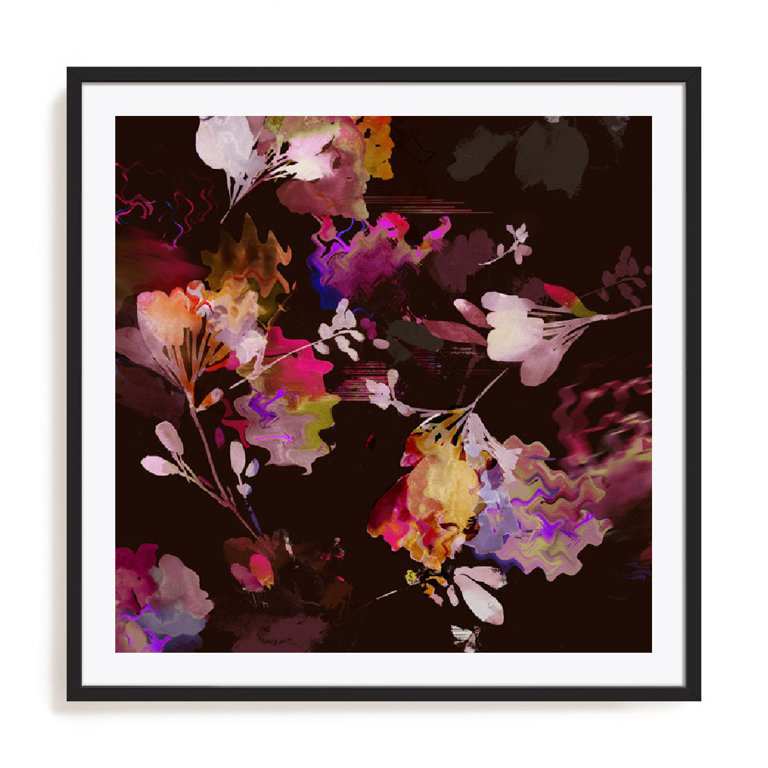 Glitchy Floral III Wall Art