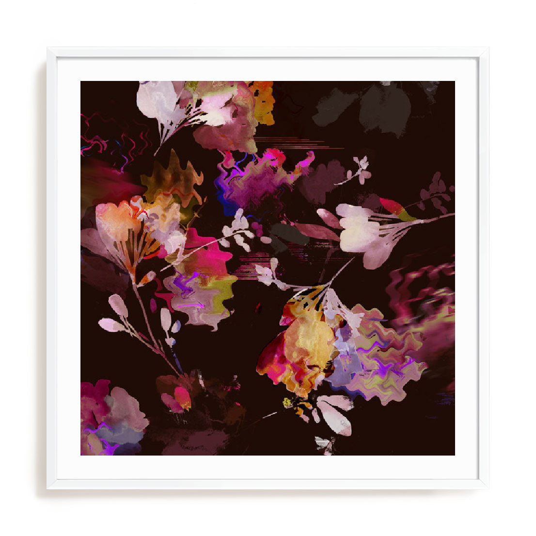 Glitchy Floral III Wall Art