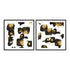 Organic Evolution I And II Wall Art