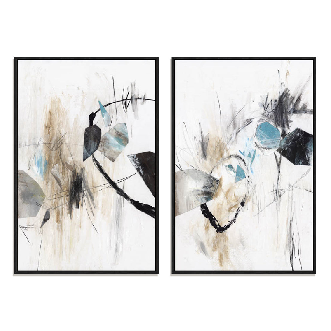 Forms And Shapes I And II Wall Art