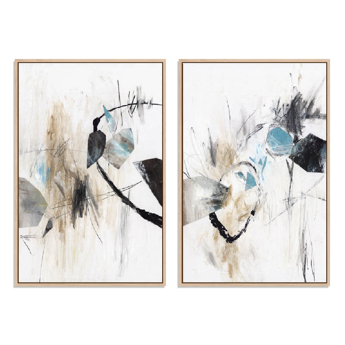 Forms And Shapes I And II Wall Art
