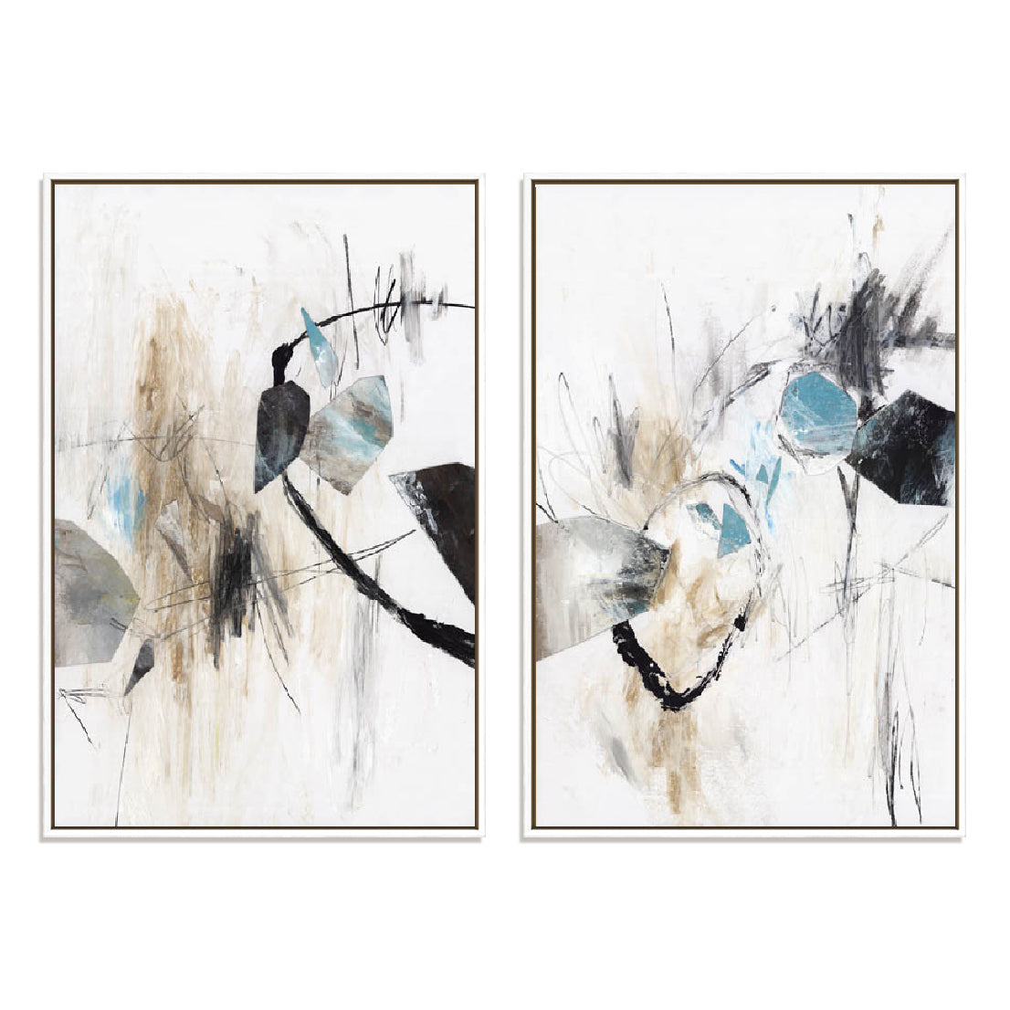 Forms And Shapes I And II Wall Art