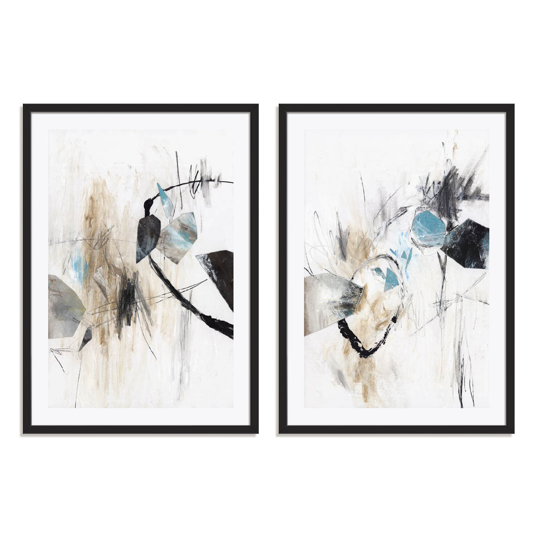 Forms And Shapes I And II Wall Art