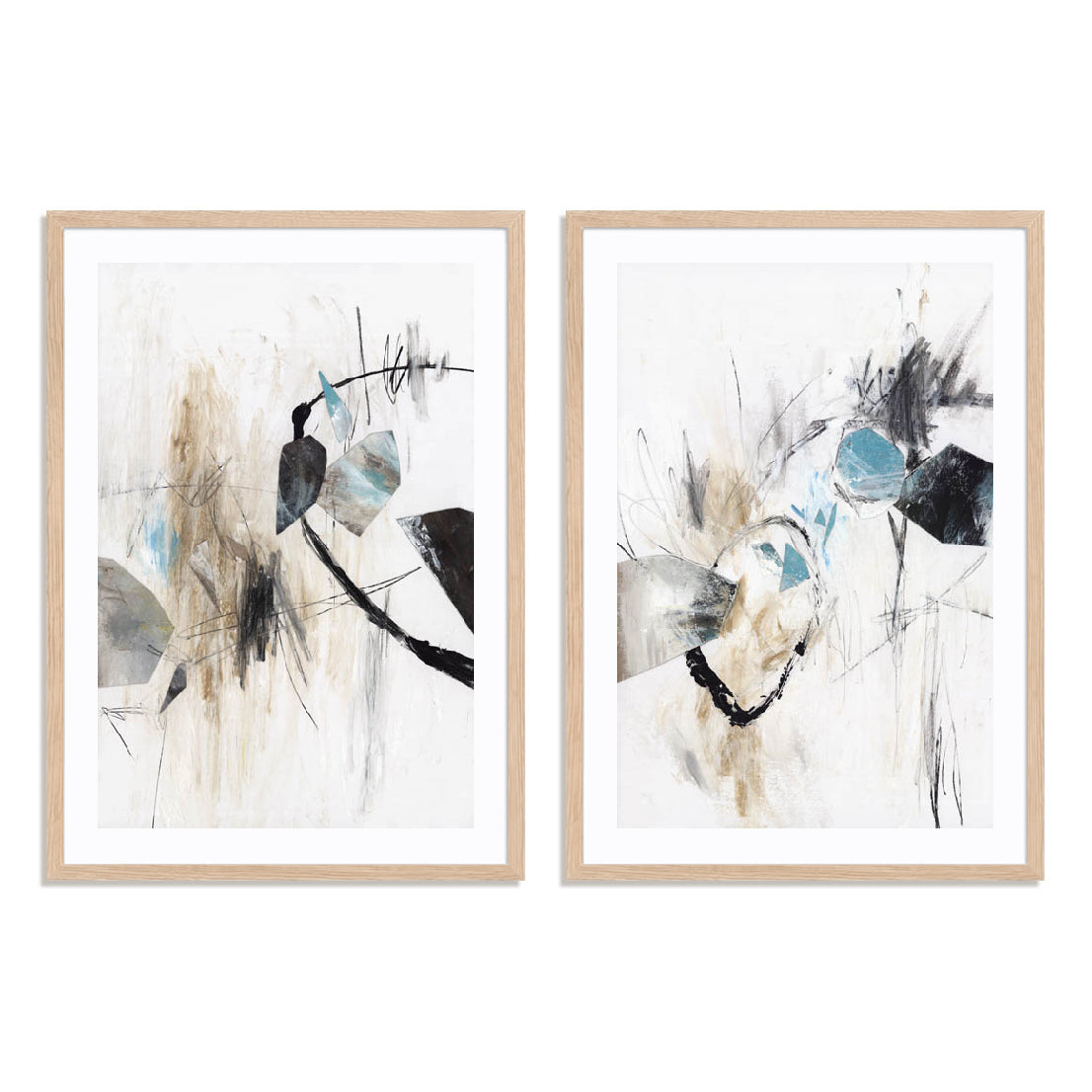 Forms And Shapes I And II Wall Art