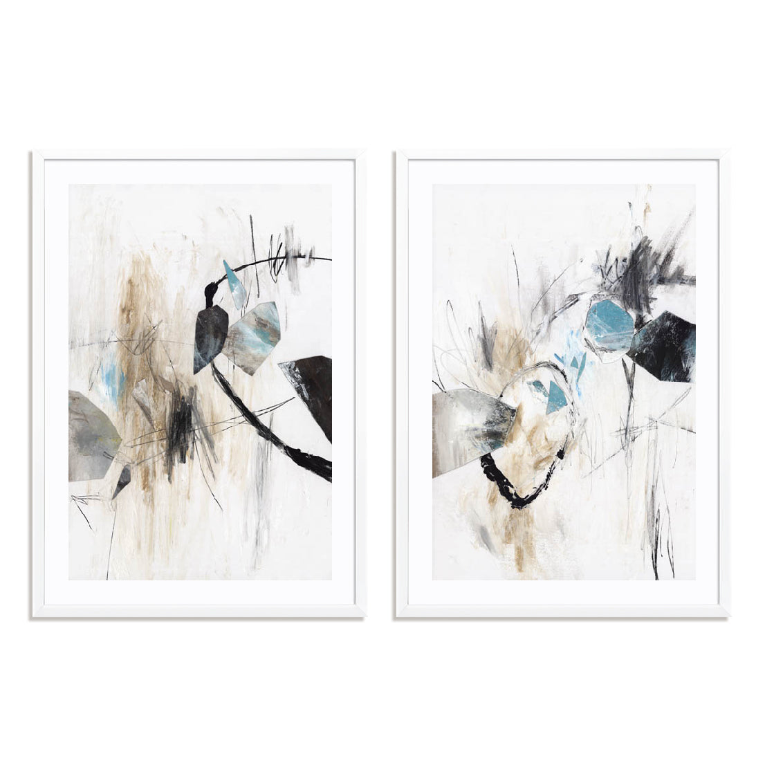 Forms And Shapes I And II Wall Art