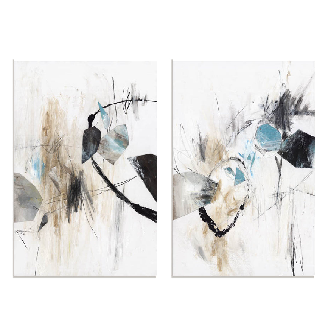 Forms And Shapes I And II Wall Art