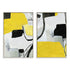 Evolution In Yellow I And II Wall Art