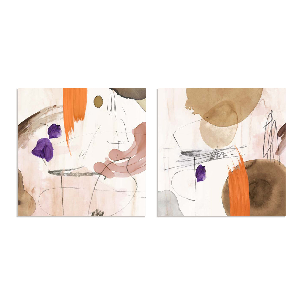 Velvet At Dusk I And II Wall Art