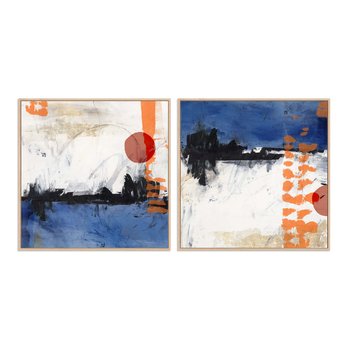 Midnight Rise I And II Wall Art