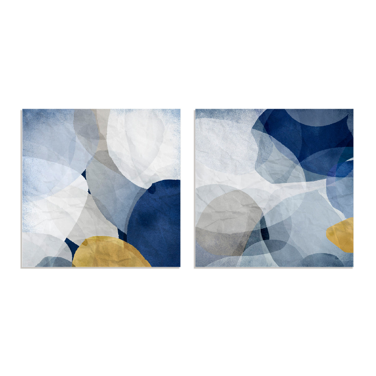 Blue Bubbles I And II Wall Art