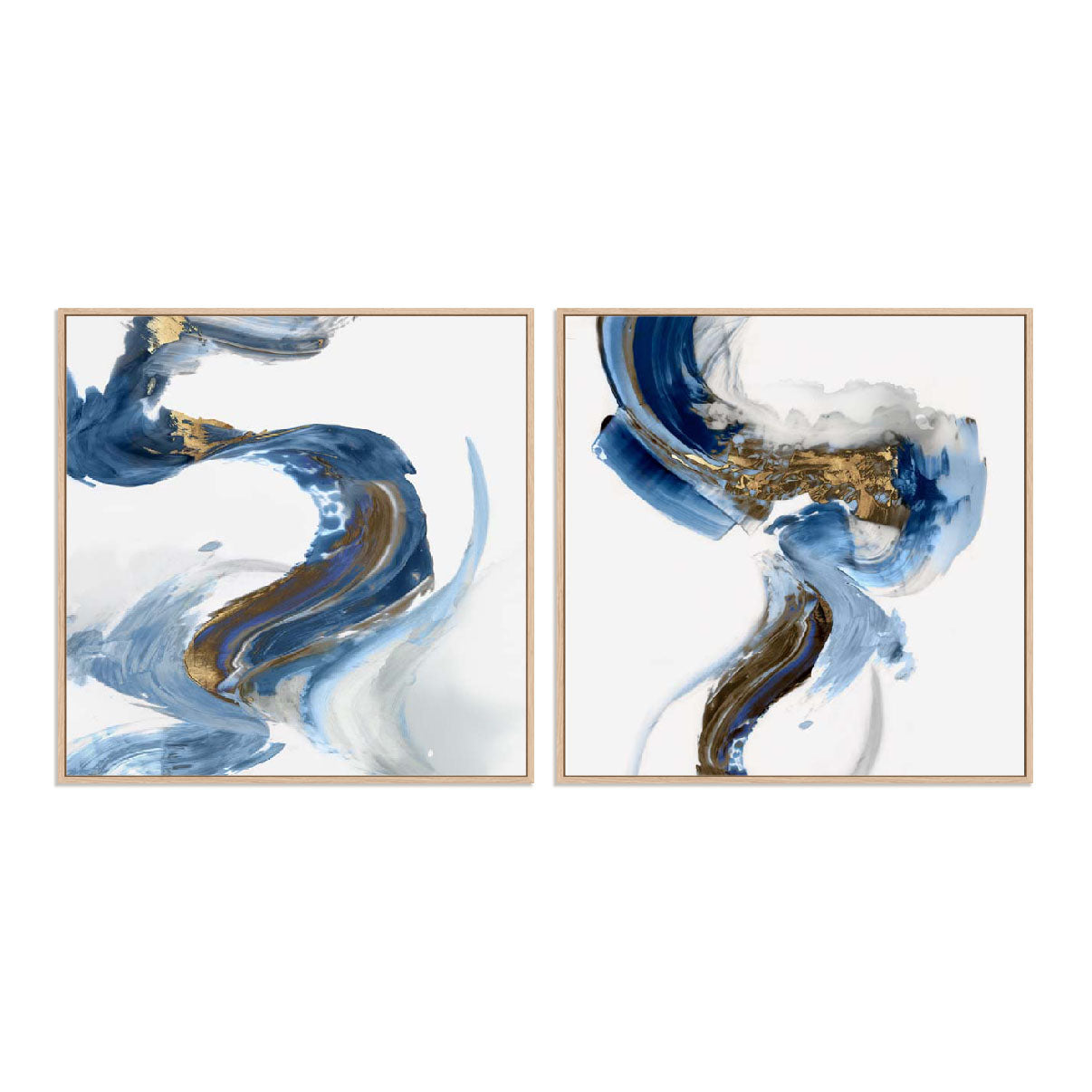 Splash Of Abstract I and II Wall Art