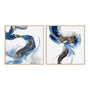 Splash Of Abstract I and II Wall Art