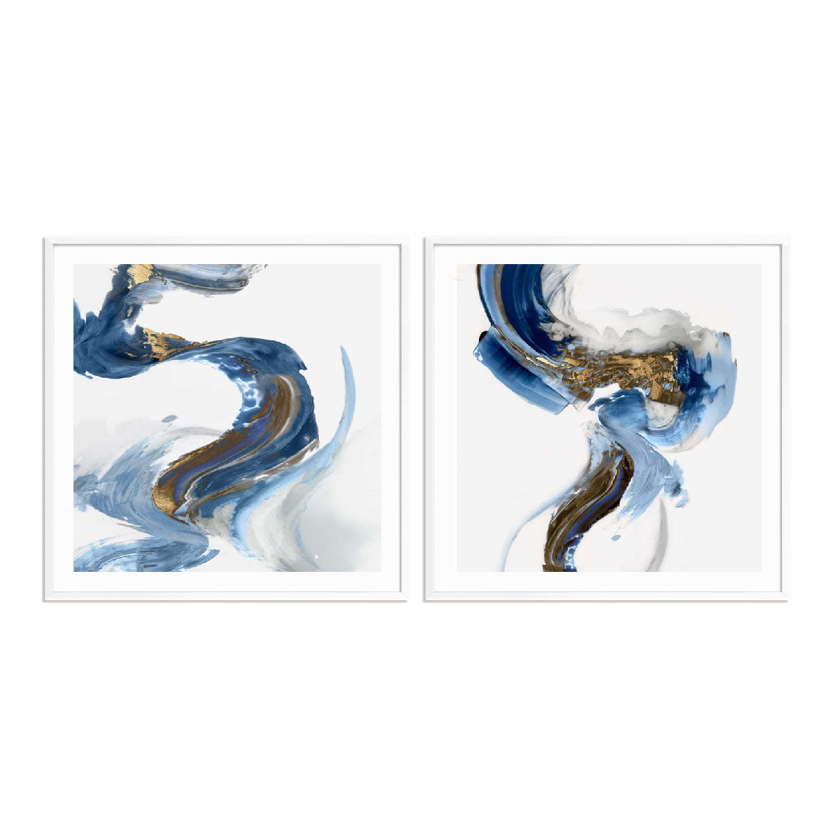 Splash Of Abstract I and II Wall Art