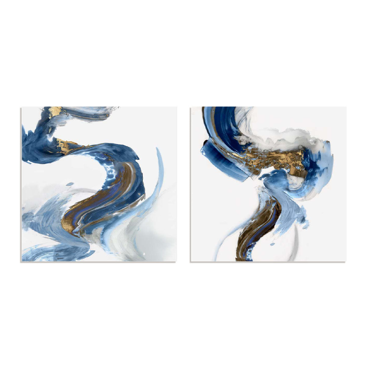 Splash Of Abstract I and II Wall Art