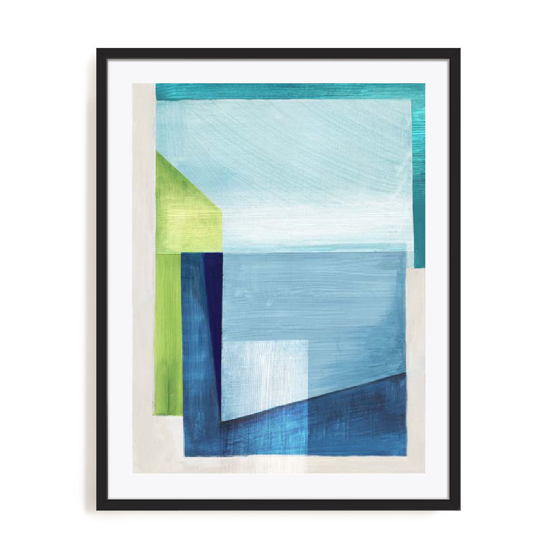 Blue Geometry II Wall Art