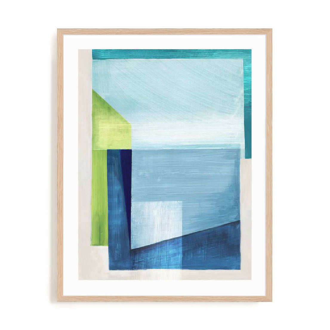 Blue Geometry II Wall Art