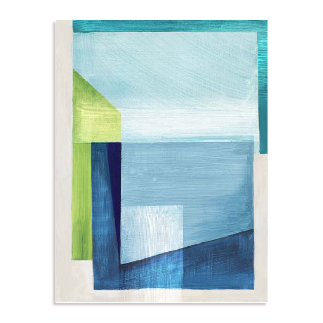 Blue Geometry II Wall Art