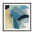 Blue Tissue Paper I Wall Art #oran_black-white-border