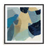 Blue Tissue Paper II Wall Art #oran_black-white-border