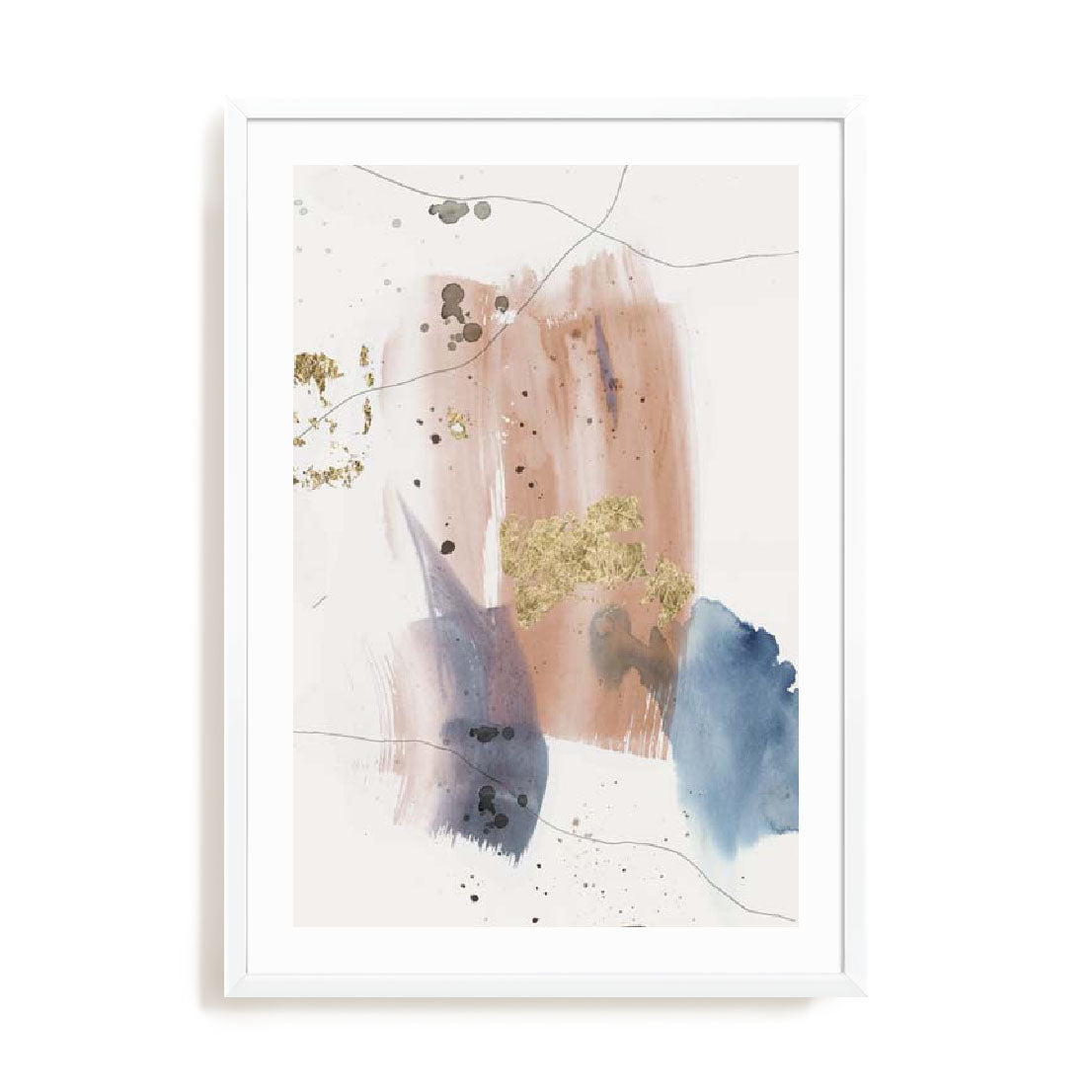 Pink Stroke I Wall Art
