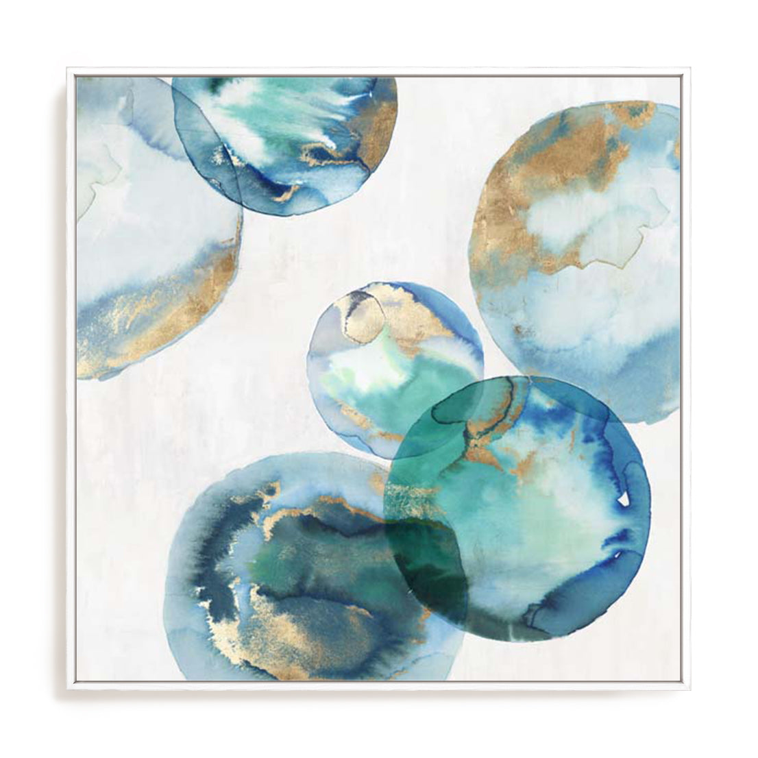 Blue Green Marbles I Wall Art