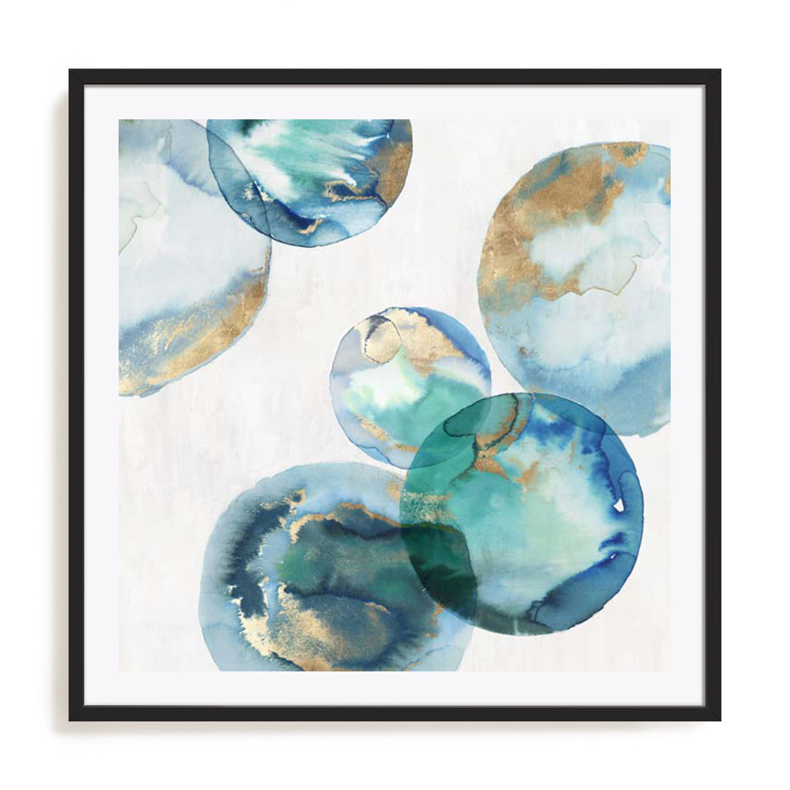 Blue Green Marbles I Wall Art