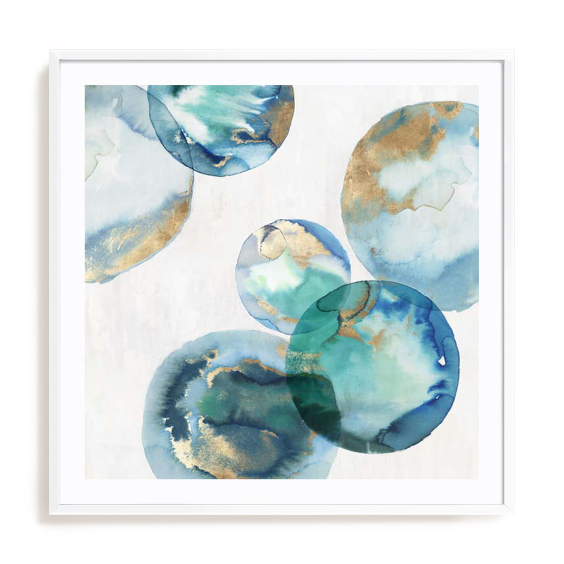 Blue Green Marbles I Wall Art