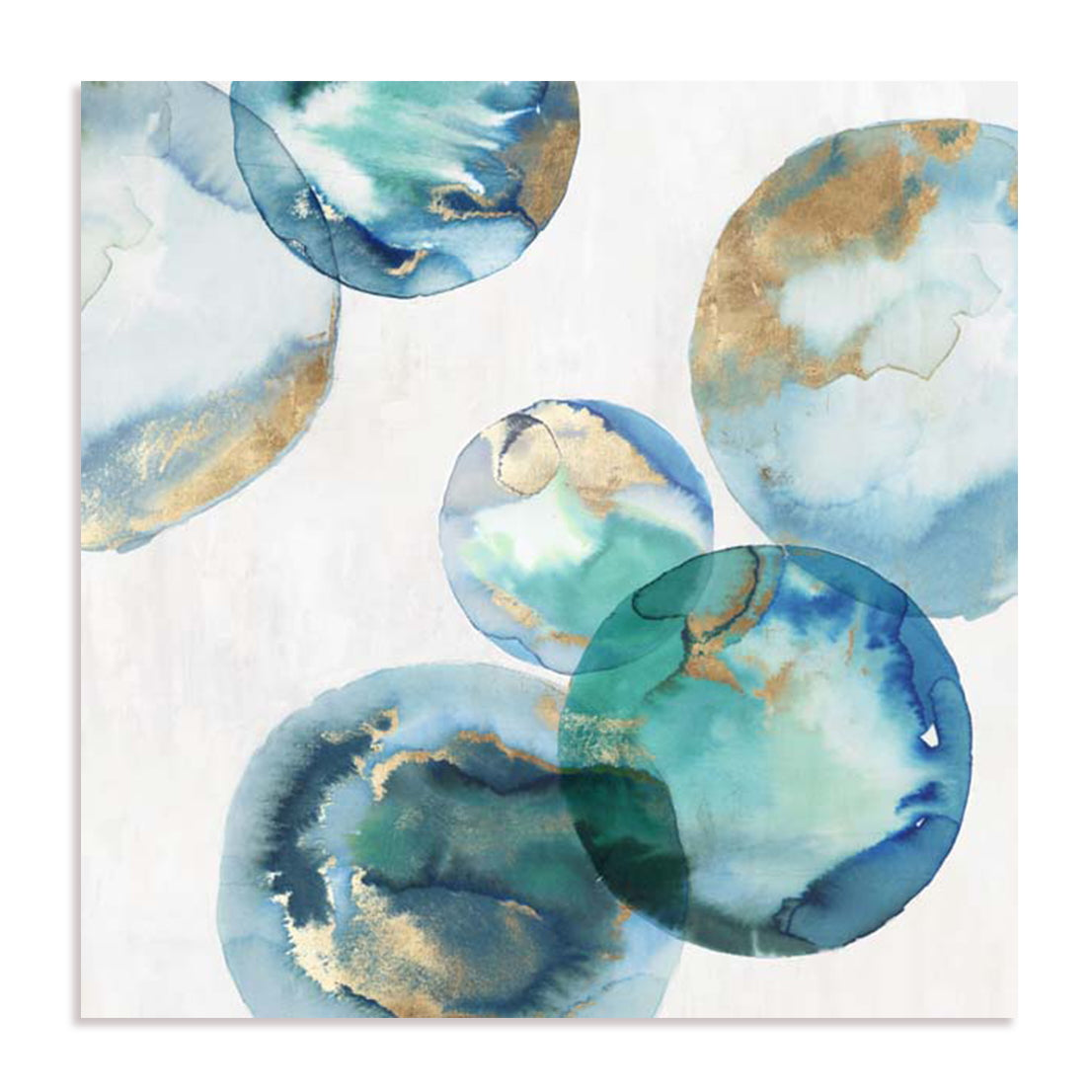 Blue Green Marbles I Wall Art