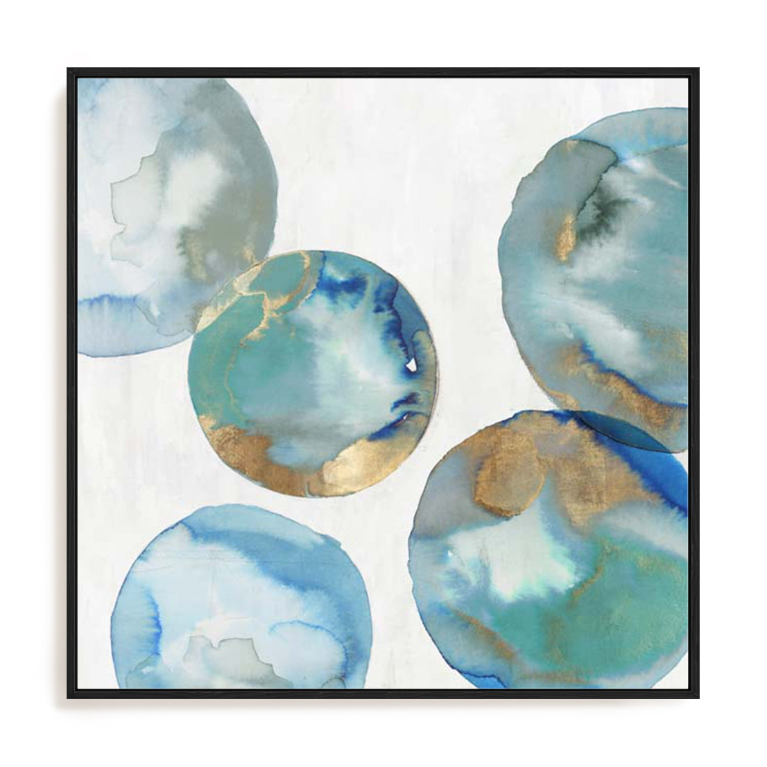 Blue Green Marbles II Wall Art