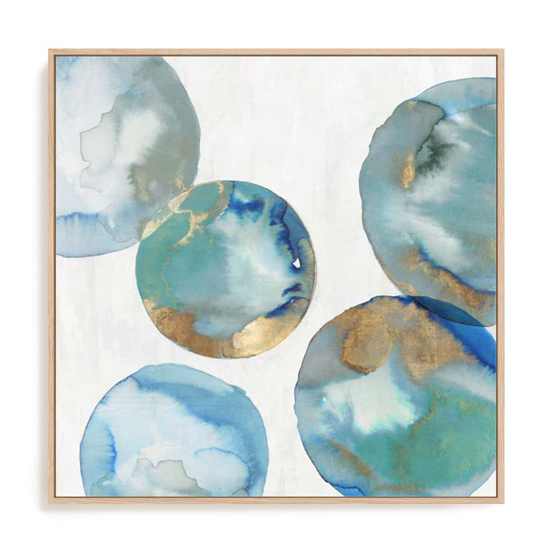 Blue Green Marbles II Wall Art